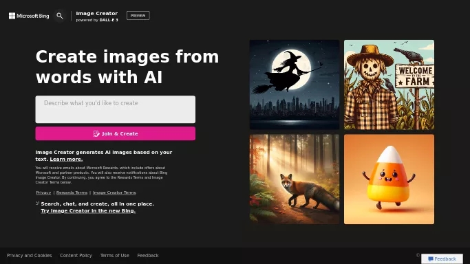 Bing Image Creator — бесплатная нейросеть   для создания изображений. 
