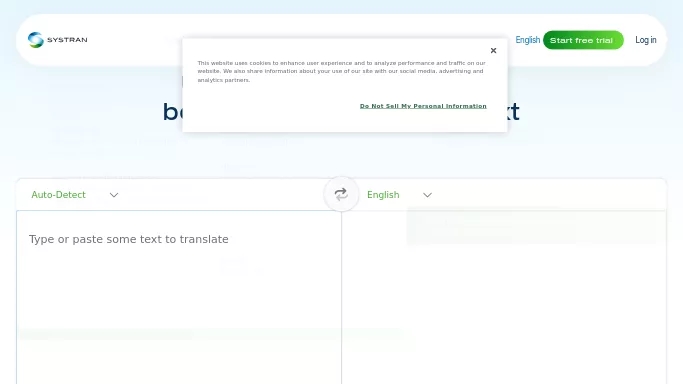 Systran Translate — бесплатная нейросеть   для перевода. Бесплатная версия с ограниченным функционалом, есть платные тарифы.