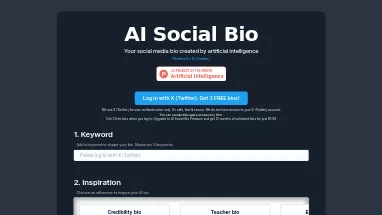 Нейросеть AI Social Bio - Полезные ИИ,SMM