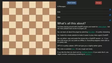Нейросеть ChessGPT - Игры
