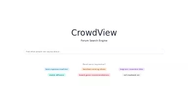 Нейросеть CrowdView - Поисковые системы