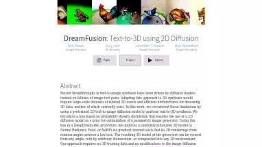 Нейросеть DreamFusion 3D - 3D и анимация,Open Source