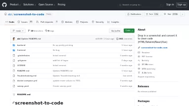 Нейросеть Screenshot To Code - Open Source,No Code/Low Code
