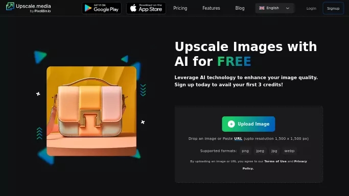 Upscale.media — бесплатная нейросеть  — полезные ИИ,  для редактирования изображений. Бесплатная версия с ограниченным функционалом, есть платные тарифы.