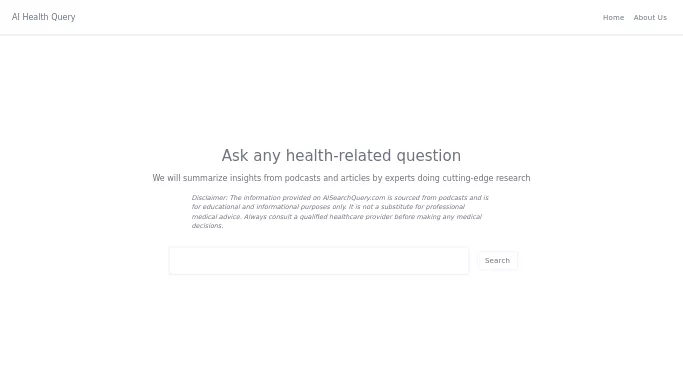 AI Health Query — бесплатная нейросеть   в медицине. 