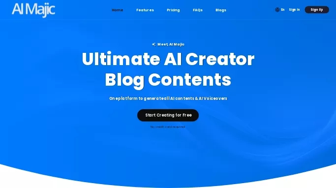 AI Majic — бесплатная нейросеть   для написания текста. Бесплатная версия с ограниченным функционалом, есть платные тарифы.