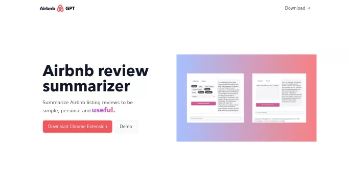 Airbnb Review Summarizer — бесплатная нейросеть   для суммаризации текста,  для повышения продуктивности,  для помощи в образовании,  для путешествий. 