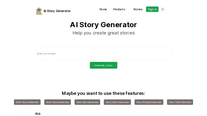 AI Story Generator — бесплатная нейросеть   для сторителлинга. 