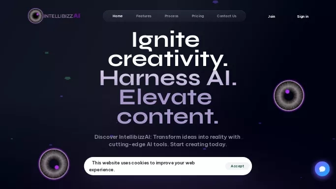 IntellibizzAI — платная нейросеть   для повышения продуктивности, для помощи в автоматизации,  для создания изображений. Бесплатная версия с ограниченным функционалом, есть платные тарифы.