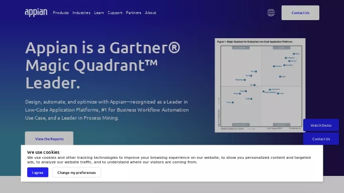 Appian — платная нейросеть   для no Code/Low Code разработки, для помощи в автоматизации, , автономные ИИ (AGI). 