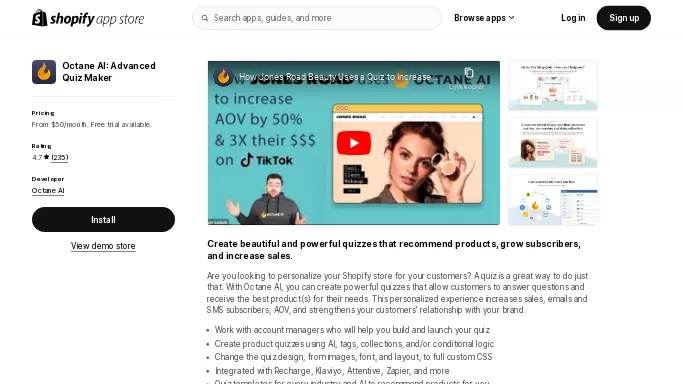 Octane AI — бесплатная нейросеть   для маркетинга. Бесплатная версия с ограниченным функционалом, есть платные тарифы.