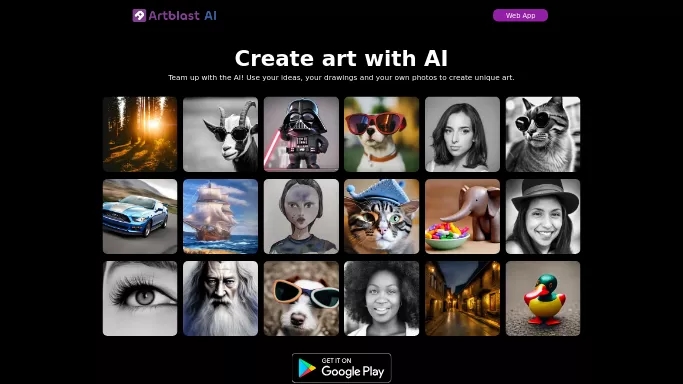 ArtblastAI — бесплатная нейросеть   для создания изображений. Бесплатная версия с ограниченным функционалом, есть платные тарифы.