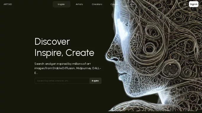 ARTSIO — бесплатная нейросеть   для создания изображений. 
