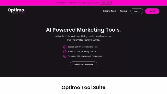 Optimo — бесплатная нейросеть   для маркетинга,  для SMM,  для копирайтинга. 