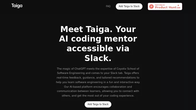 Taiga — бесплатная нейросеть   для разработки программного обеспечения,  для помощи в образовании,  для повышения продуктивности, для помощи в автоматизации. 