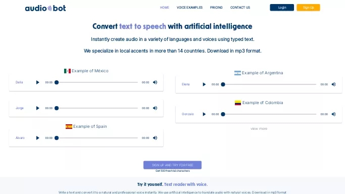 AudioBot — платная нейросеть   для создания голоса. 