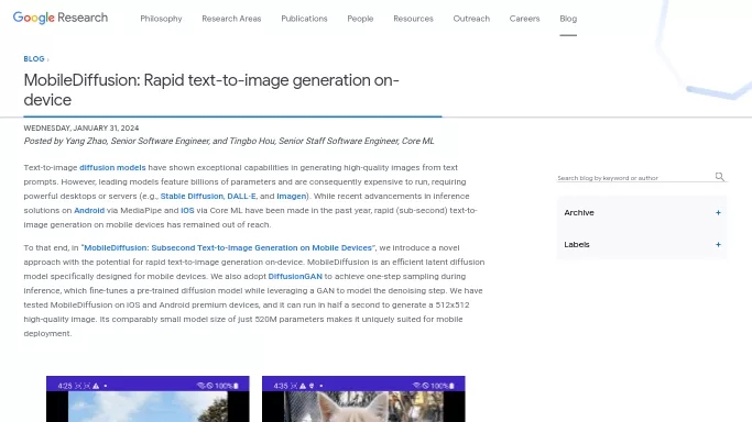 MobileDiffusion by Google — бесплатная нейросеть  undefined,  для создания изображений. 