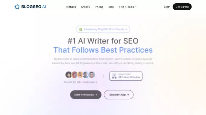 BlogSEO AI — бесплатная нейросеть   для копирайтинга. Бесплатная версия с ограниченным функционалом, есть платные тарифы.