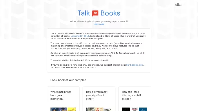 TalkToBooks — бесплатная нейросеть   для помощи в образовании. 