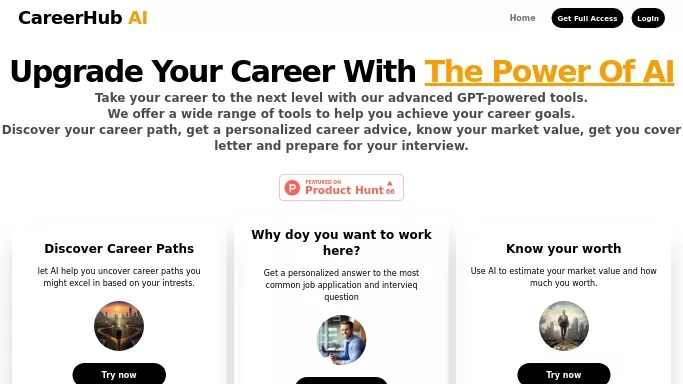 CareerHub AI — бесплатная нейросеть   для маркетинга,  помогающие в управлении персоналом. 