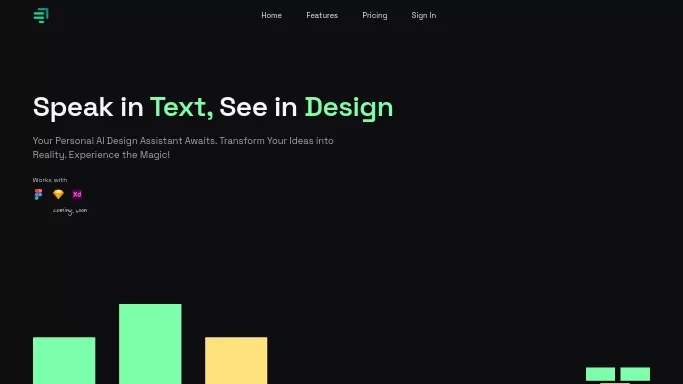 Chat2Design — бесплатная нейросеть   для дизайна. Бесплатная версия с ограниченным функционалом, есть платные тарифы.