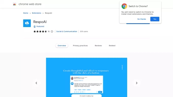 RespoAI — бесплатная нейросеть  , расширения ChatGPT,  для повышения продуктивности. 
