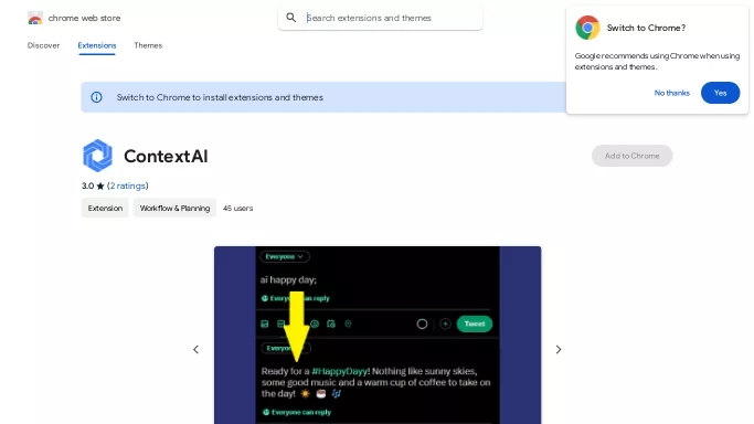 ContextAI — бесплатная нейросеть   — чат-бот. 
