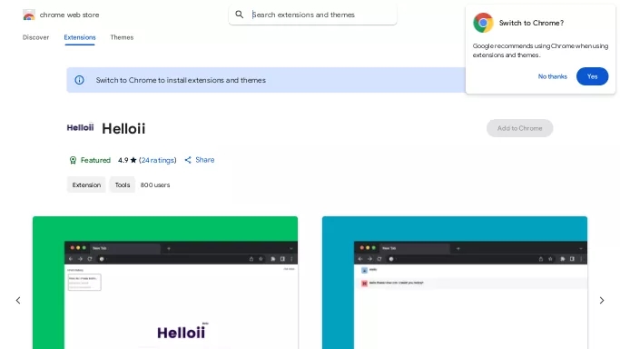 Helloii — бесплатная нейросеть   для поиска. 