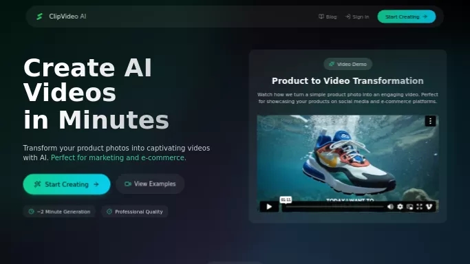 ClipVideo AI — платная нейросеть   для создания видео. Бесплатная версия с ограниченным функционалом, есть платные тарифы.