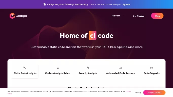 Codiga — бесплатная нейросеть   для разработки программного обеспечения. 