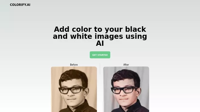 Colorify.ai — бесплатная нейросеть   для редактирования изображений. 