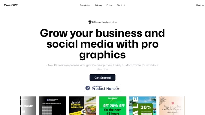 CrestGPT — платная нейросеть   для SMM. Бесплатная версия с ограниченным функционалом, есть платные тарифы.