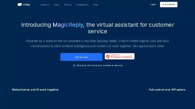 Crisp MagicReply — платная нейросеть   для маркетинга. 