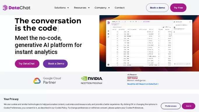 DataChat AI — бесплатная нейросеть   для научно-исследовательской деятельности. Бесплатная версия с ограниченным функционалом, есть платные тарифы.
