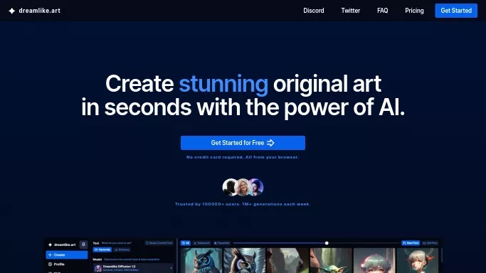 Dreamlike Art — бесплатная нейросеть   для создания изображений. Бесплатная версия с ограниченным функционалом, есть платные тарифы.