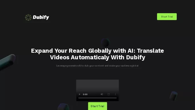 Dubify — платная нейросеть   для транскрибации аудио и видео,  для повышения продуктивности,  для помощи в образовании. 