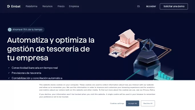 Embat — платная нейросеть   для работы с финансами. 