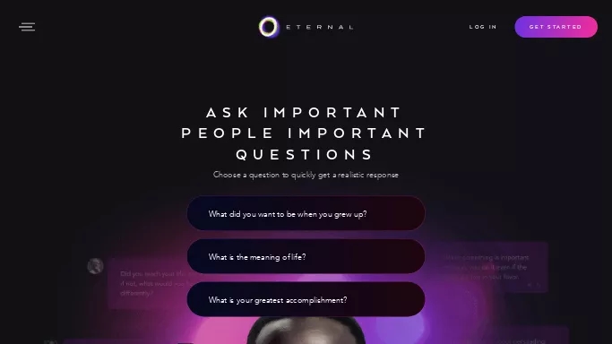 Eternal AI — бесплатная нейросеть   для развлечений. 
