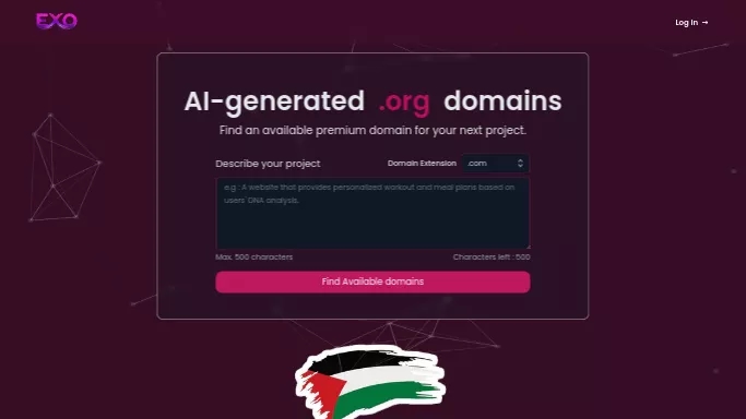 Exoname — бесплатная нейросеть   для дизайна. 