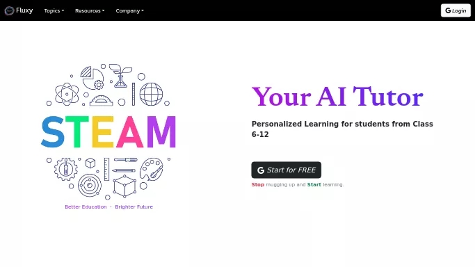 Fluxy AI — бесплатная нейросеть   для помощи в образовании. 