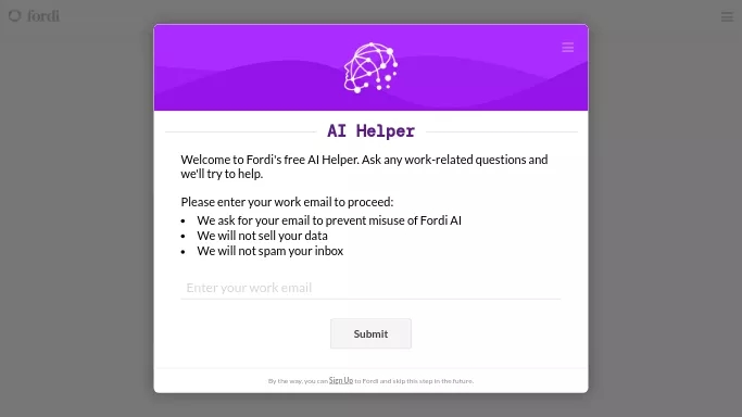 Fordi AI — бесплатная нейросеть   помогающие в управлении персоналом,  для повышения продуктивности. 