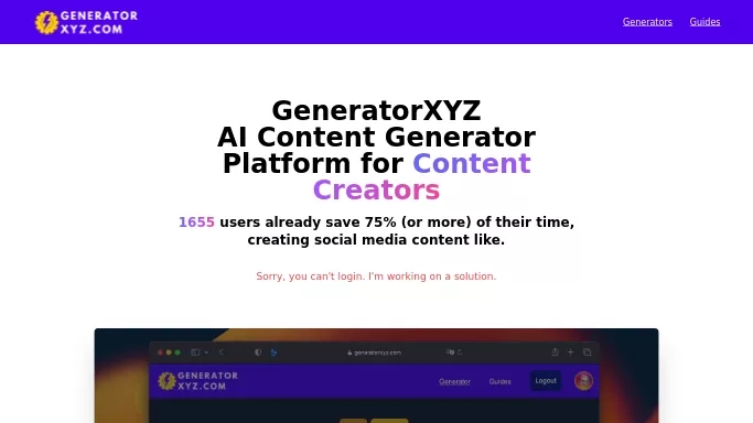 Generatorxyz — платная нейросеть   для написания текста. Бесплатная версия с ограниченным функционалом, есть платные тарифы.