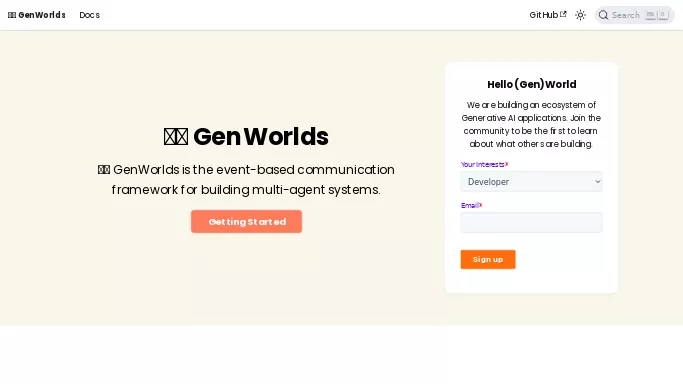 GenWorlds — платная нейросеть  , автономные ИИ (AGI). 