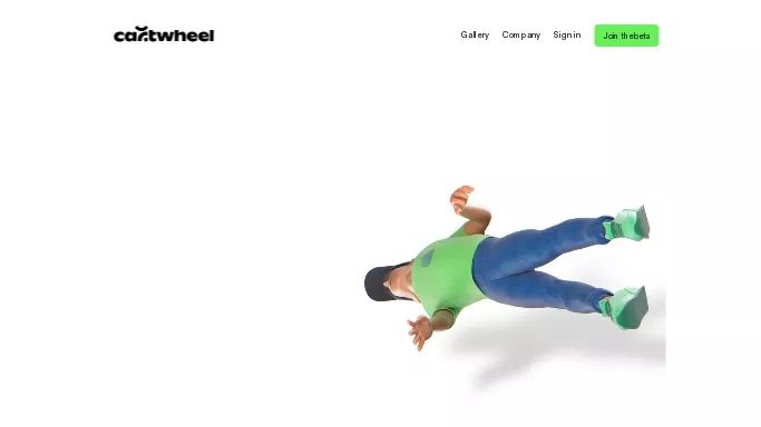 Cartwheel — бесплатная нейросеть   для 3D и анимации. 