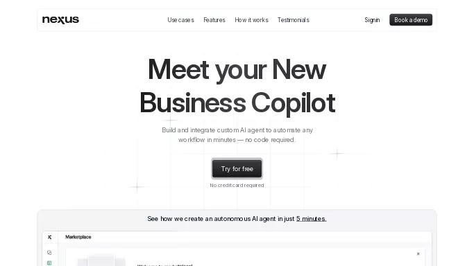 NexusGPT — бесплатная нейросеть   помогающие в управлении персоналом. 
