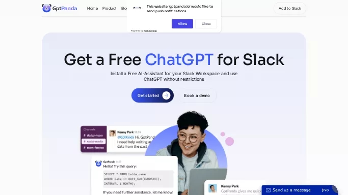 GptPanda — бесплатная нейросеть   для маркетинга,  для повышения продуктивности. Бесплатная версия с ограниченным функционалом, есть платные тарифы.