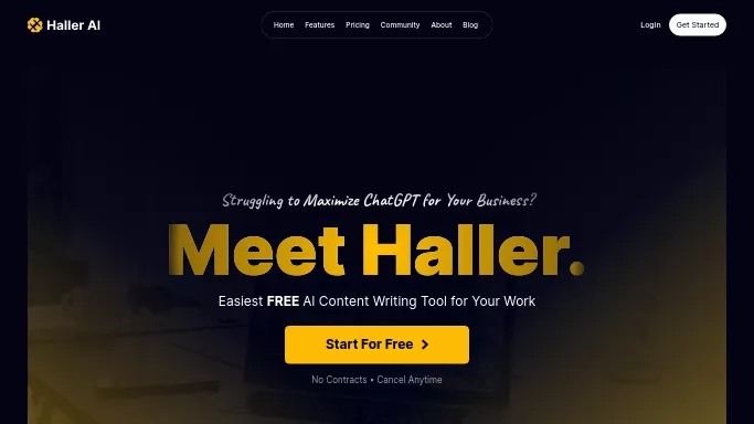 Haller AI — бесплатная нейросеть   для маркетинга,  помогающие в управлении персоналом,  для повышения продуктивности. Бесплатная версия с ограниченным функционалом, есть платные тарифы.