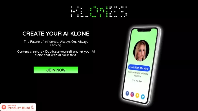 Klones — бесплатная нейросеть   — чат-бот. 