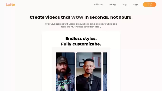 Latte — бесплатная нейросеть   для редактирования видео. Бесплатная версия с ограниченным функционалом, есть платные тарифы.