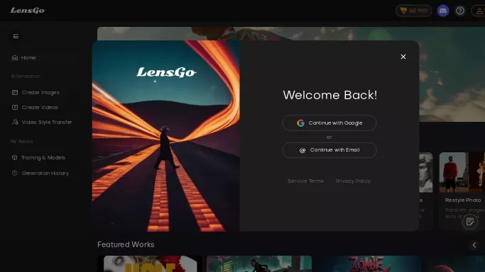 LensGo — бесплатная нейросеть   для создания изображений,  для редактирования видео. 